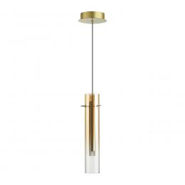 Odeon light 5062/5LB PENDANT ODL24 317 золотой/янтарный/металл/стекло Подвес LED 5W 3000K SHINY 